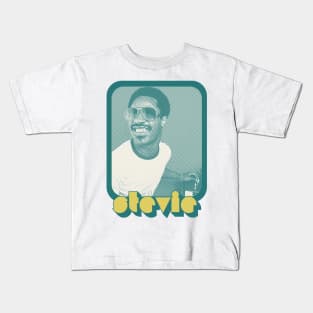 Stevie Wonder /// Retro Aesthetic Fan Design Kids T-Shirt